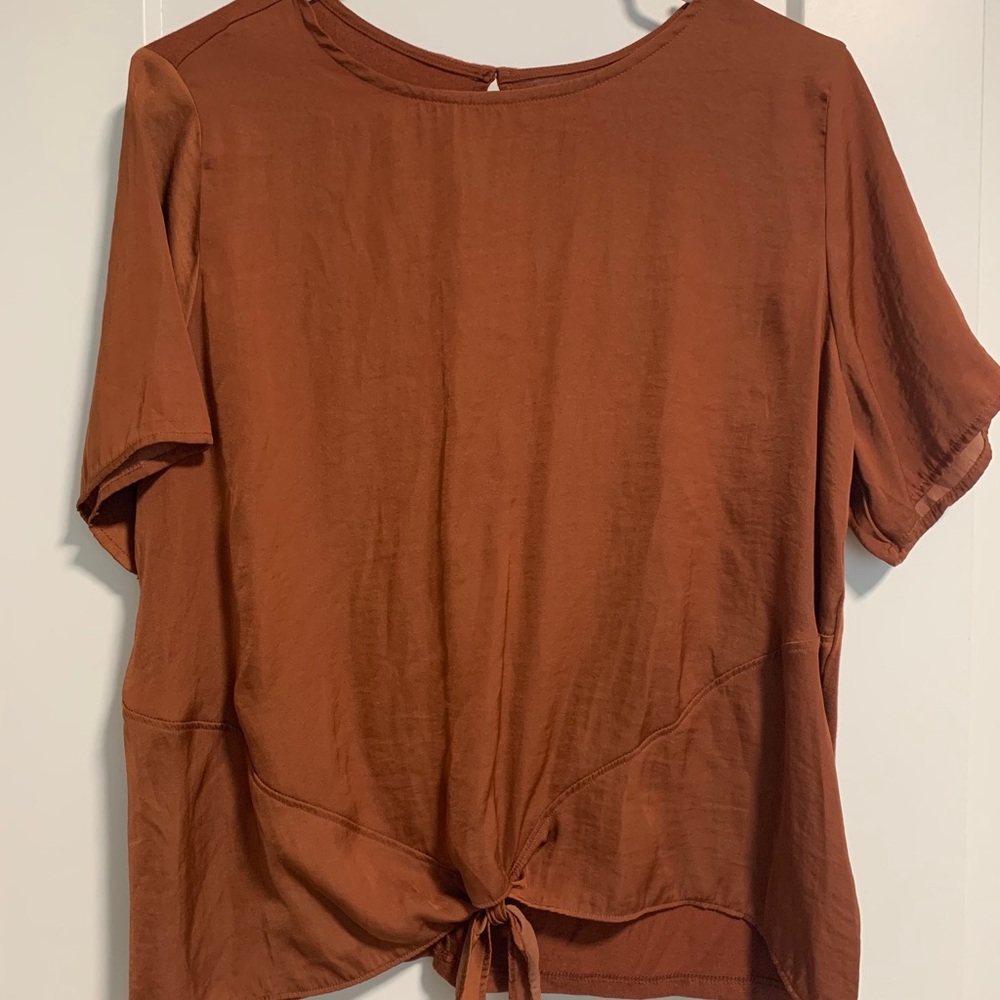 Tie front blouse